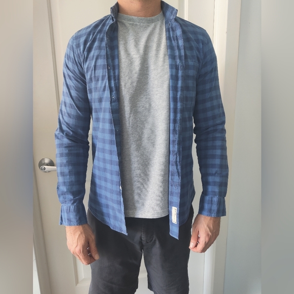 Slim J Crew Stretch Button Down (Small) - Picture 8 of 8